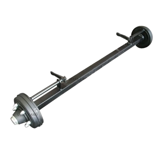 Trailer Trolley Axle With Parking Brake System