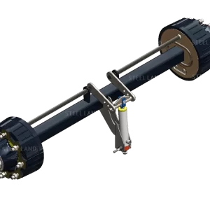 Trailer Trolley Axle With Hydraulic Brake System