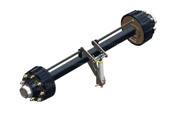 Trailer Trolley Axle With Hydraulic Brake System